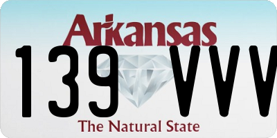 AR license plate 139VVV