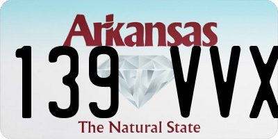 AR license plate 139VVX