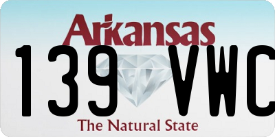AR license plate 139VWC