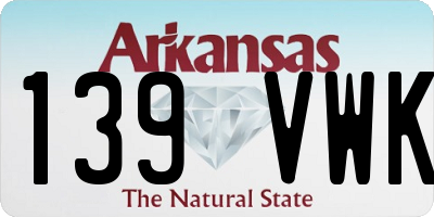 AR license plate 139VWK