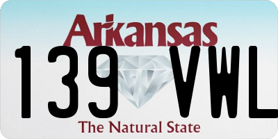 AR license plate 139VWL