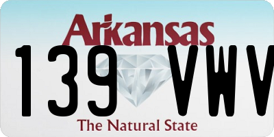 AR license plate 139VWV