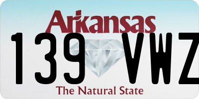 AR license plate 139VWZ