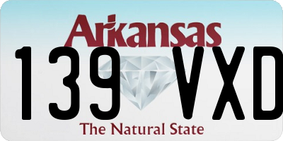AR license plate 139VXD