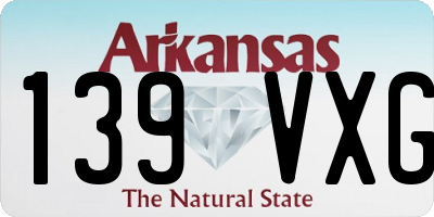 AR license plate 139VXG