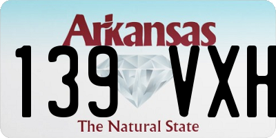 AR license plate 139VXH