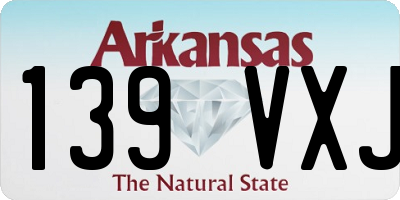 AR license plate 139VXJ