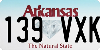 AR license plate 139VXK