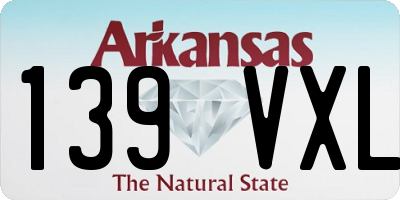 AR license plate 139VXL