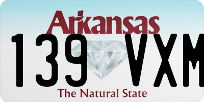 AR license plate 139VXM