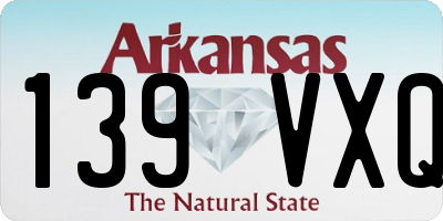 AR license plate 139VXQ