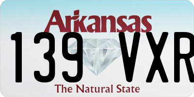 AR license plate 139VXR