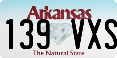 AR license plate 139VXS