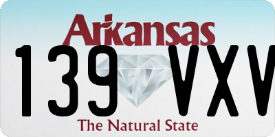 AR license plate 139VXV
