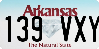 AR license plate 139VXY