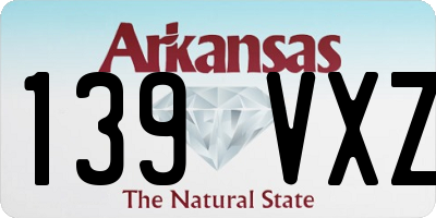 AR license plate 139VXZ