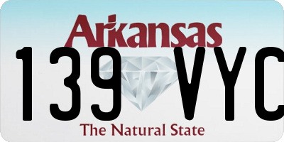 AR license plate 139VYC