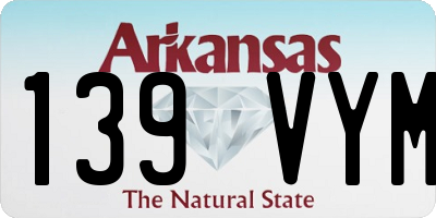 AR license plate 139VYM