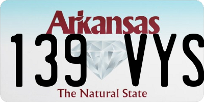 AR license plate 139VYS