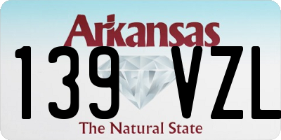 AR license plate 139VZL