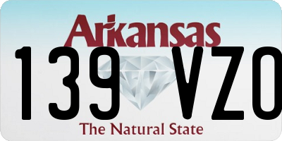 AR license plate 139VZO