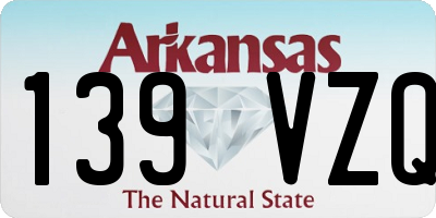 AR license plate 139VZQ