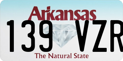 AR license plate 139VZR