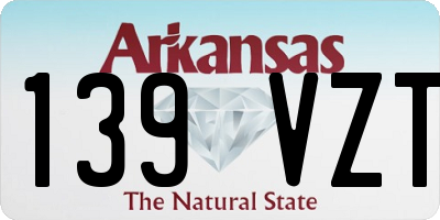 AR license plate 139VZT
