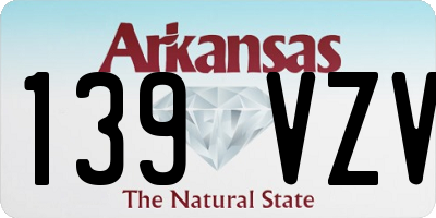 AR license plate 139VZV