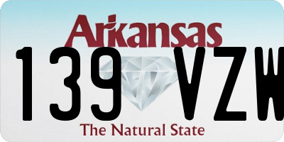 AR license plate 139VZW