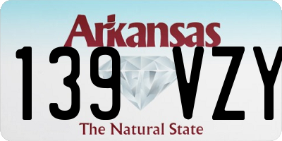 AR license plate 139VZY