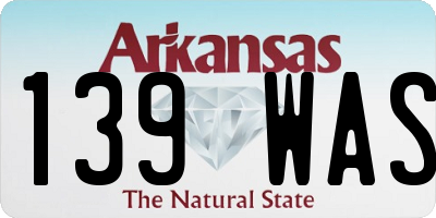 AR license plate 139WAS
