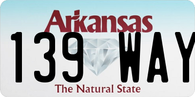 AR license plate 139WAY