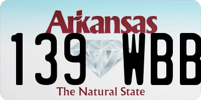 AR license plate 139WBB
