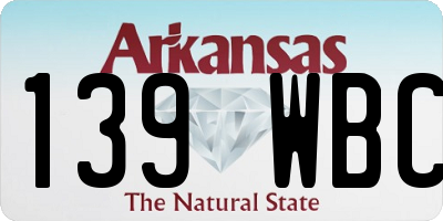 AR license plate 139WBC