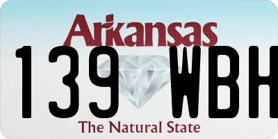AR license plate 139WBH