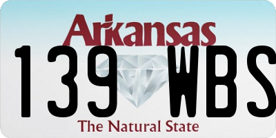 AR license plate 139WBS