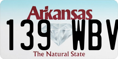 AR license plate 139WBV