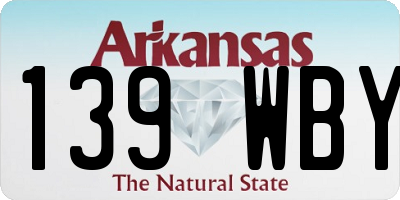 AR license plate 139WBY