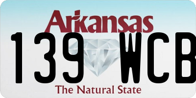 AR license plate 139WCB