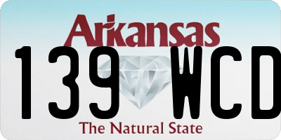 AR license plate 139WCD