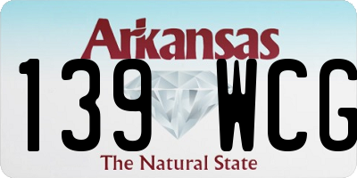 AR license plate 139WCG