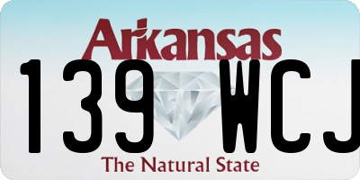 AR license plate 139WCJ