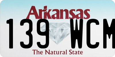 AR license plate 139WCM