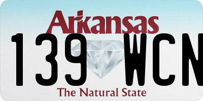 AR license plate 139WCN