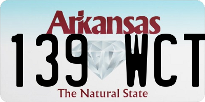 AR license plate 139WCT