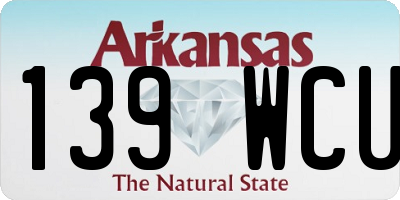 AR license plate 139WCU