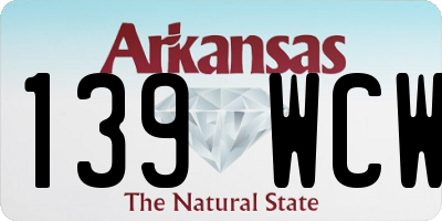 AR license plate 139WCW