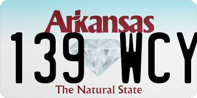 AR license plate 139WCY