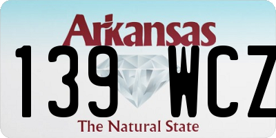 AR license plate 139WCZ